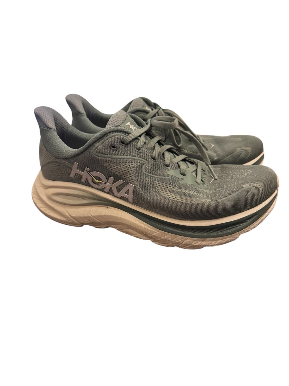 HOKA Clifton 10 Men's running Shoes Fern/Truffle Salt Colorway